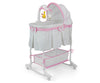 Milly Mally - Cradle Sweet Melody - 4in1 - kauko-ohjattava vauvansänky vaaleanpunaisena.