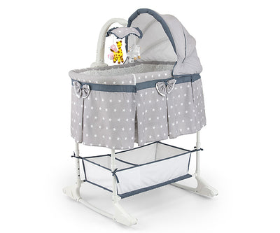 Milly Mally Cradle Sweet Melody -vauvansänky 4-in-1 -toiminnolla ja kaukosäätimellä.