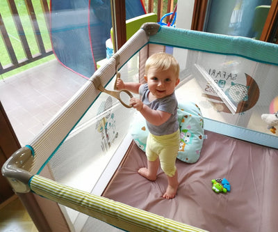 Milly Mally Crib Fun -harmaa pinnasänky.
