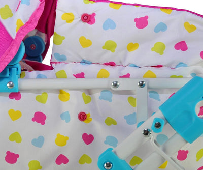 Punainen Milly Mally-nukkivaunu Alice Candy -nukelle.