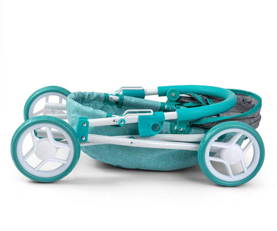 Milly Mally Doll Stroller Dori Prestige -mintinvärinen nukkekärry.