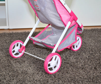 Milly Mally -nukkevaunut malli Susie Prestige, vaaleanpunainen.