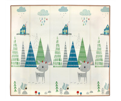 Milly Mally Foam Folded Playmat -leikkimatto, jossa hirvi-teema.