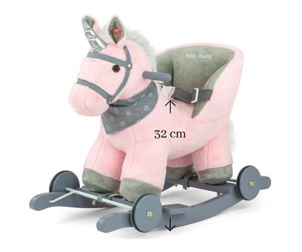 Milly Mally - Milly Mally Polly yksisarvinen keinulelu vaaleanpunainen