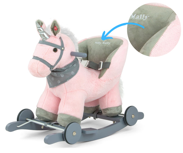 Milly Mally - Milly Mally Polly yksisarvinen keinulelu vaaleanpunainen