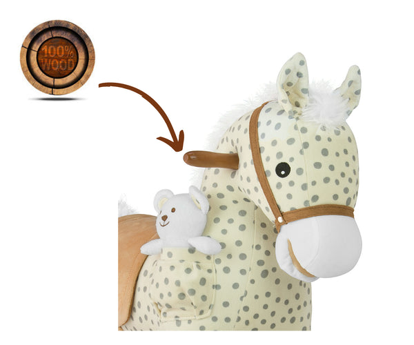 Milly Mally - Milly Mally Poni-keinuhevonen harmaa pilkullinen