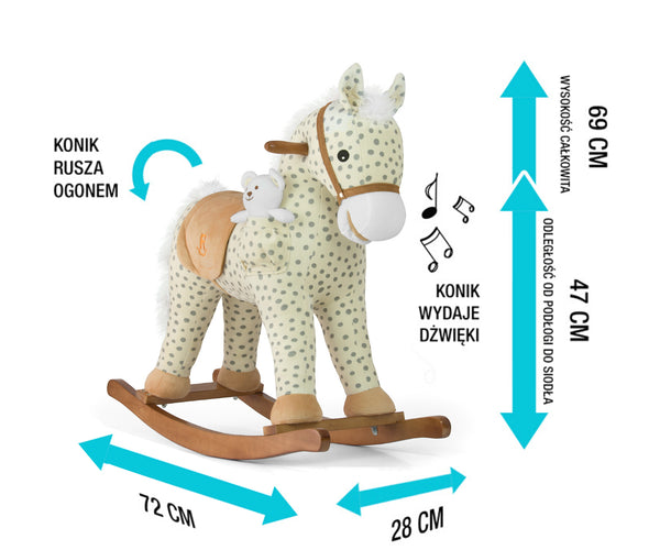Milly Mally - Milly Mally Poni-keinuhevonen harmaa pilkullinen