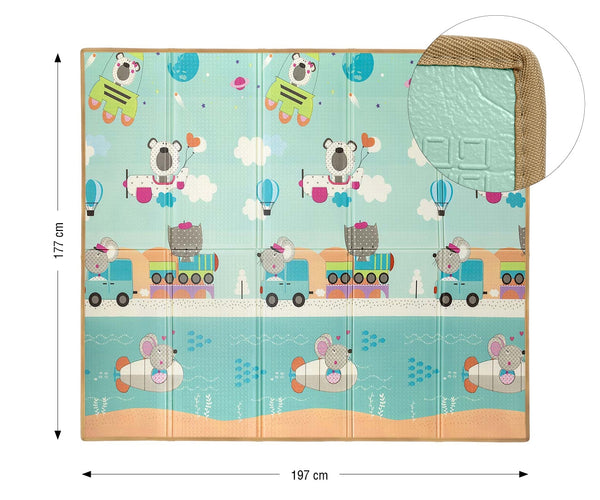 Milly Mally - Milly Mally taitettava vaahtomuovinen leikkimatto Play Circus and Travel T1