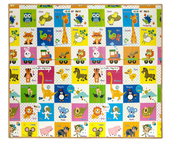 Milly Mally - Milly Mally kokoontaitettava vaahtomuovimatto Colourful Animals T1