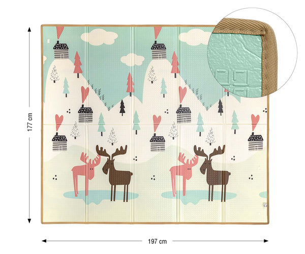 Milly Mally - Milly Mally taitettava vaahtomuovimatto Play Pastel Deer T1