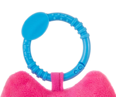 Milly Mally plush roikkulelu, iloinen pöllö, vaaleanpunainen.