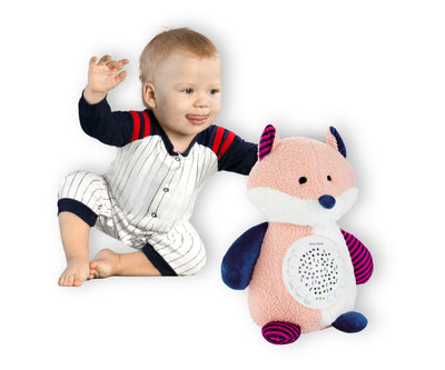 Milly Mally -merkkinen pehmoleluheijastin lelu, jossa kettu-muotoinen design ja värikäs ulkonäkö.