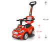 Milly Mally Potkuauto Happy Punainen - Vuodevaatteet.fi