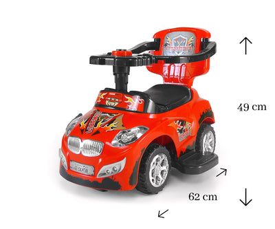 Milly Mally Potkuauto Happy Punainen - Vuodevaatteet.fi