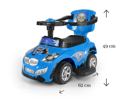 Milly Mally Potkuauto Happy Sininen - Vuodevaatteet.fi