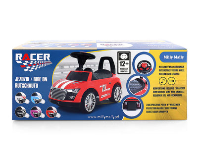 Milly Mally Potkuauto Racer Vaaleanpunainen - Vuodevaatteet.fi