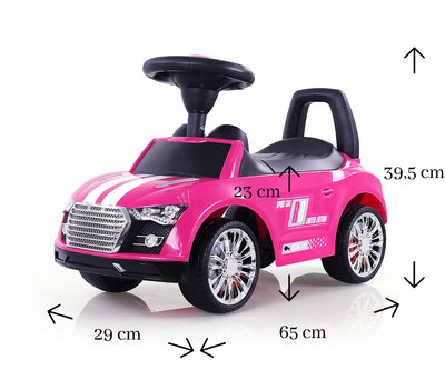 Milly Mally Potkuauto Racer Vaaleanpunainen - Vuodevaatteet.fi
