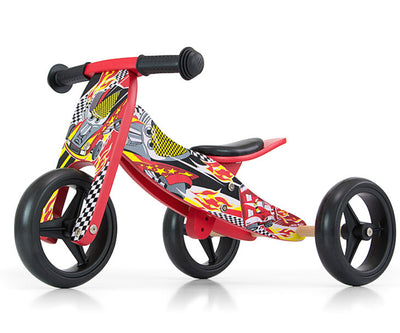 Milly Mally Ride-On 2in1 Jake punainen auto -leluauto.