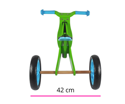 Milly Mally Ride-on 2in1 -lasten ajoneuvo, jossa on kaksi renkaista tasapainotusominaisuutta ja ergonominen istuin. Tuotteessa on punaiset ja mustat värit sekä hauska design.