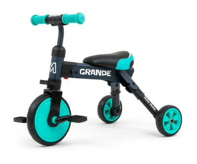 Milly Mally Ride-On Bike 2in1 -lasten pyörä, väri mintunvihreä.