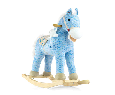 Vaaleansininen Keinuhevonen Poni
