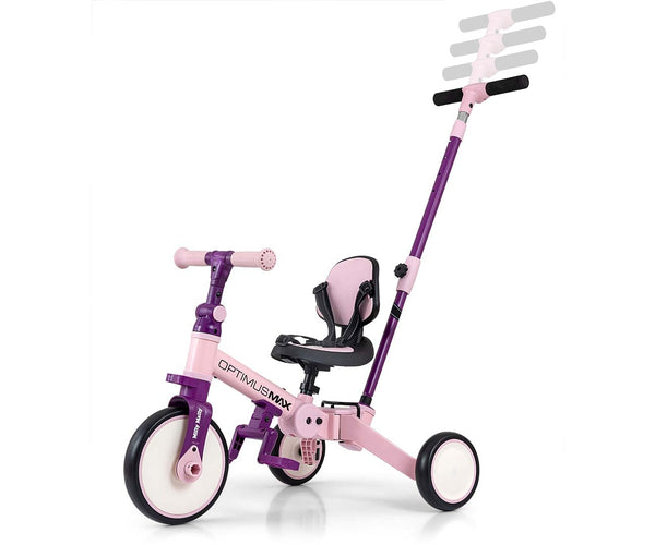 Milly Mally - Milly Mally 5w1 Optimus Max vaaleanpunainen kolmipyörä