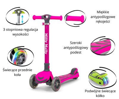 Milly Mally Scooter Boogie Pink - Vuodevaatteet.fi