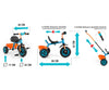 Milly Mally Tricycle Turbo Orange-Turquise