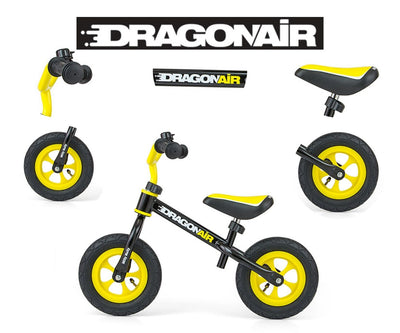 Milly Mallyn kävelykiikkuvaunu, malli Dragon Air, musta.