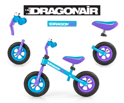 Milly Mally -merkkinen kävelyfillari, malli Dragon Air, turkoosi.