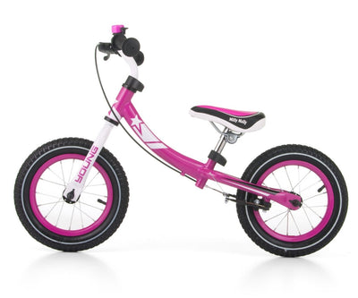 Milly Mally kävely- ja potkupyörä nuorille, pinkki.