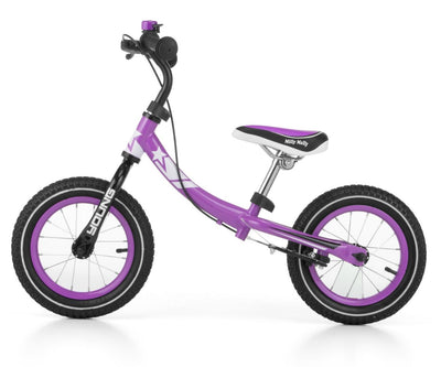 Milly Mally -merkkinen nuorten violetti kävely- ja potkupyörä.