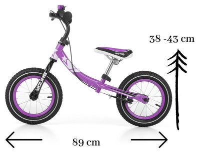 Milly Mally Walking Bike Young -tasapainopyörä, violetti.