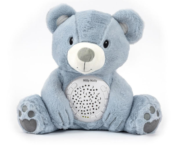 Milly Mally - Milly Mally Milly Bear pehmolelu projektorilla sininen