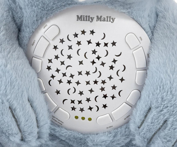 Milly Mally - Milly Mally Milly Bear pehmolelu projektorilla sininen