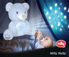 Milly Mally - Milly Mally Milly Bear pehmolelu projektorilla sininen