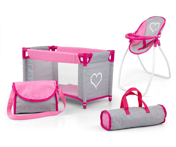 Milly Mally - Milly Mally Elsa Prestige nukketarvikesetti vaaleanpunainen