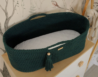 Moseskori - Puuvilla - Bottle Green