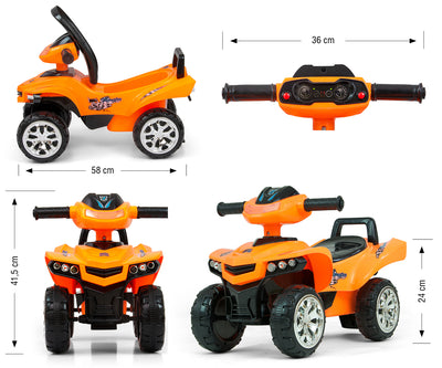 Monster Lasten Potkuauto Oranssi - Vuodevaatteet.fi