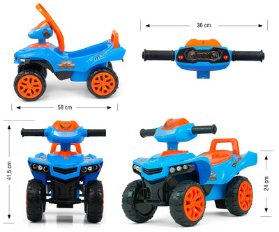 Monster Lasten Potkuauto Sininen - Vuodevaatteet.fi