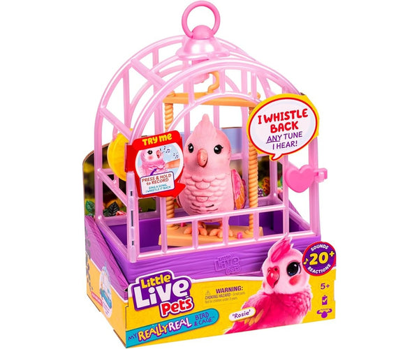 Mix - Little Live Pets puhuva lintu häkillä