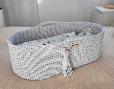 Moseskori - Puuvilla - Light Gray