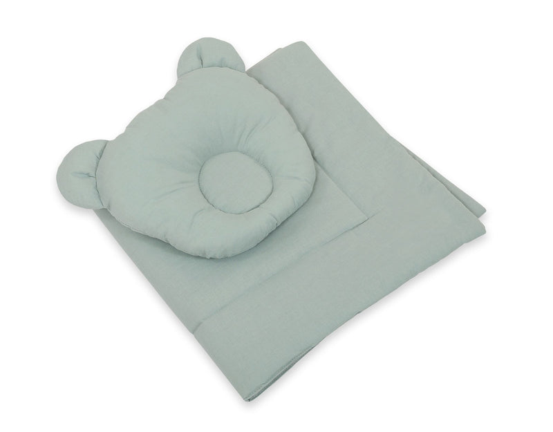 Moseskorin Peito Ja Tyyny - Teddy Bear - Pastel Green