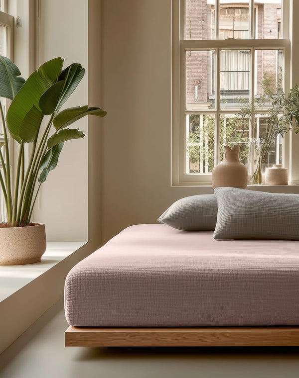 Mousseline Aluslakana Blush Roosa 160x200 cm