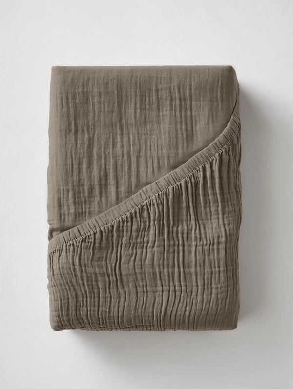 Mousseline Aluslakana Taupe 180x200 cm