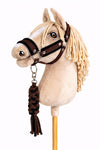 Super Hobby Horse - Hobby Horse -riimusetti A3 mustalla karvalla ja mustanruskealla naruriimulla