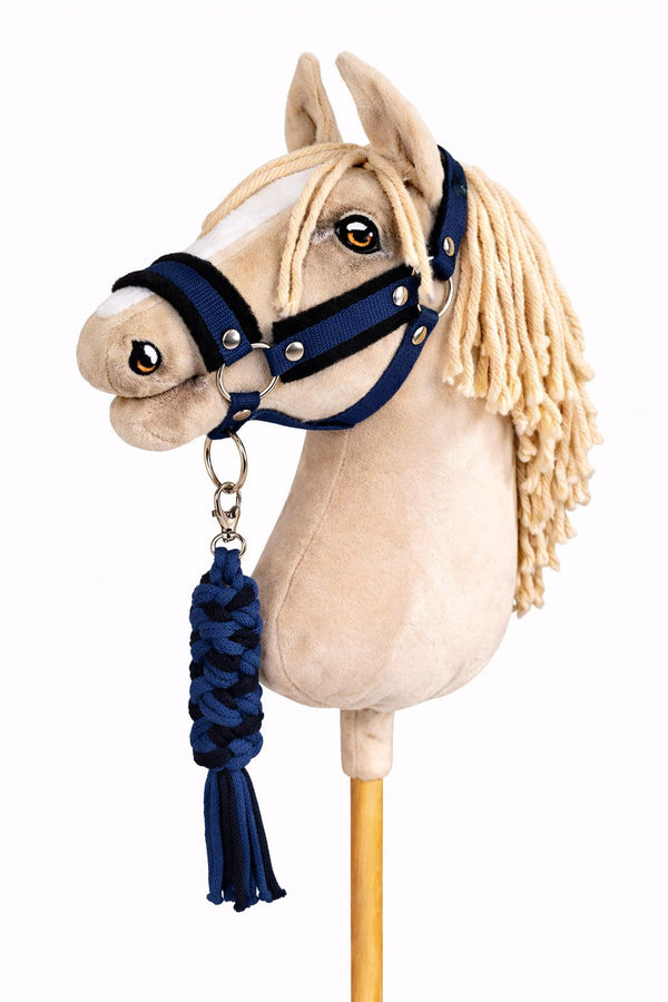 Super Hobby Horse - Hobby Horse riimusetti A3 mustalla karvalla + naruriimu musta-tummansininen