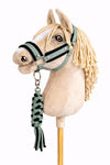Super Hobby Horse - Hobby Horse riimu A3 mustalla tekokarvalla + naruriimu musta-salvia
