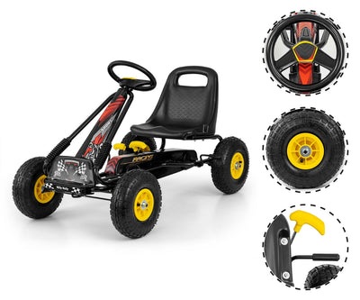 Musta Karting lasten polkuauto - Thor - Vuodevaatteet.fi