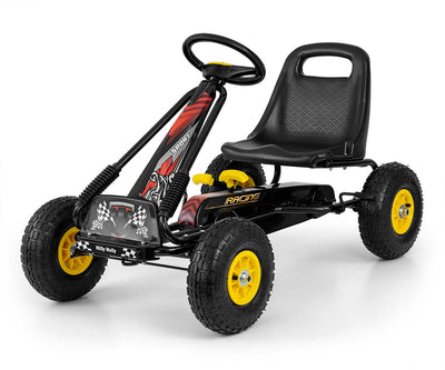 Musta Karting lasten polkuauto - Thor - Vuodevaatteet.fi